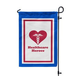 healthcare heroes garden flag