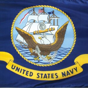 navy 3'x5' poly max flag grommet