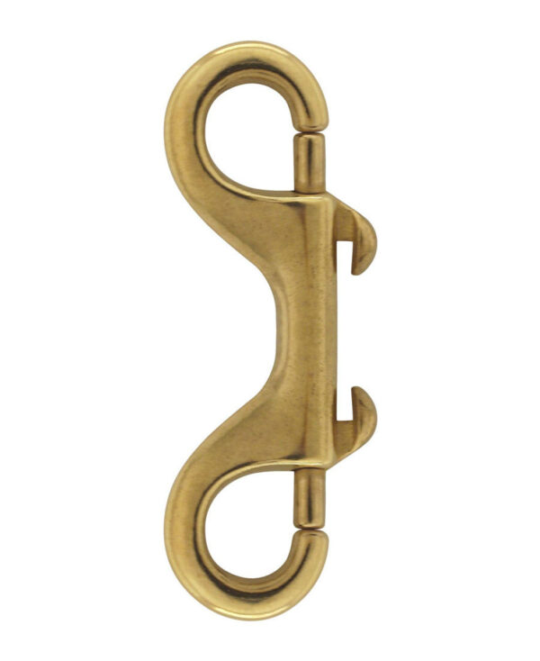 flag snap 4" solid brass double snap