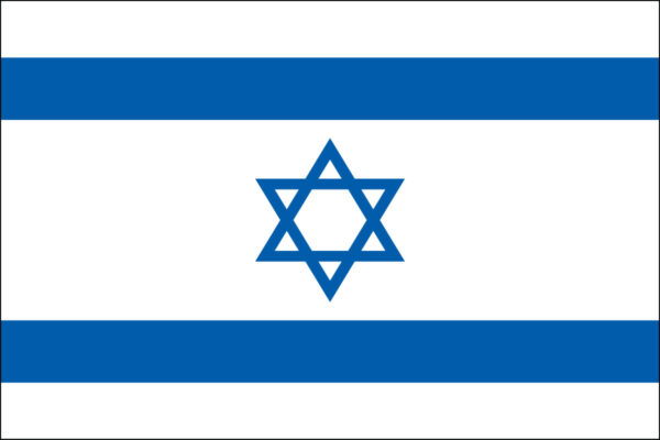 israel 3'x5' nylon outdoor flag with grommets