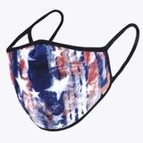 american flag tie dye 3 layered face cover