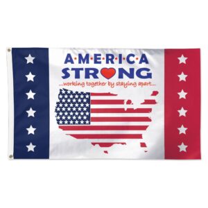 america strong 3'x5' grommet outdoor/indoor flag