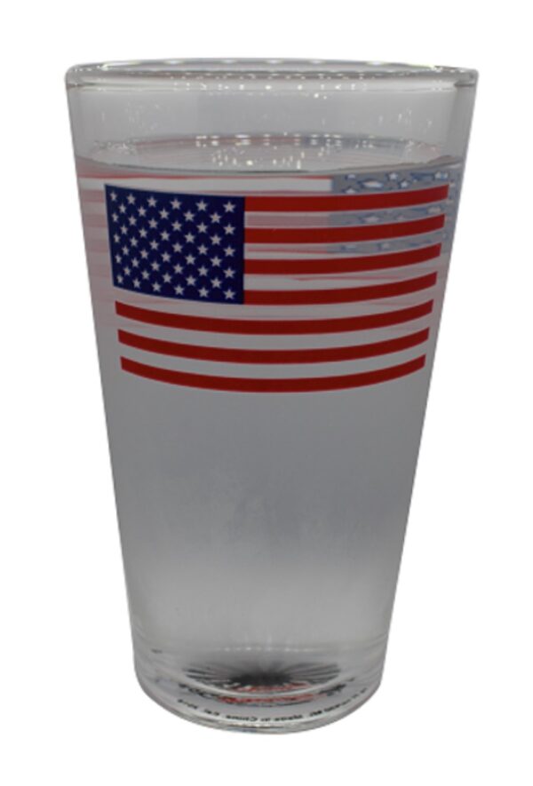 pint glass drinkware us flag