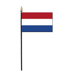 netherlands 4"x6" stick flag