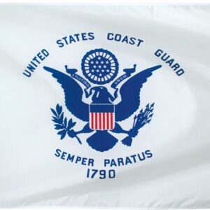 coast guard 2'x3' nylon flag grommet