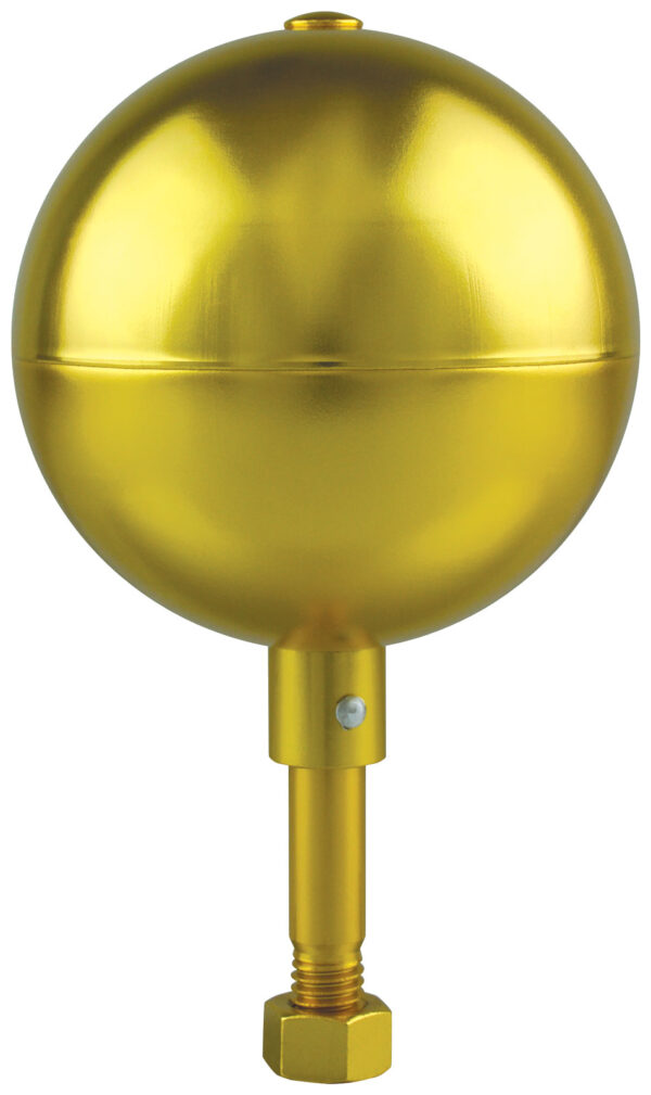 5” gold aluminum ball