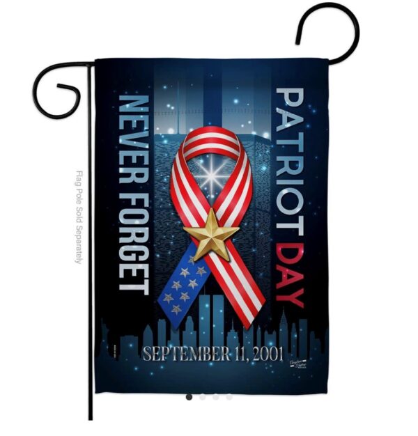 911 never forget garden flag
