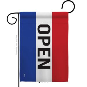 open garden flag