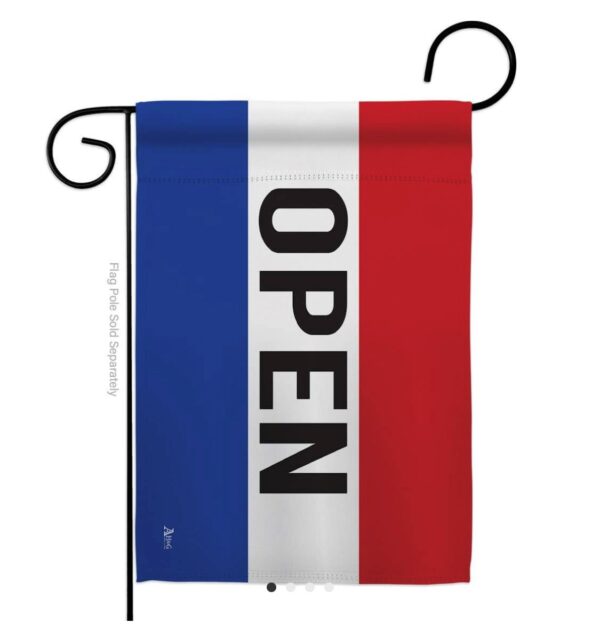 open garden flag