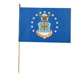 air force 8"x12" stick flag