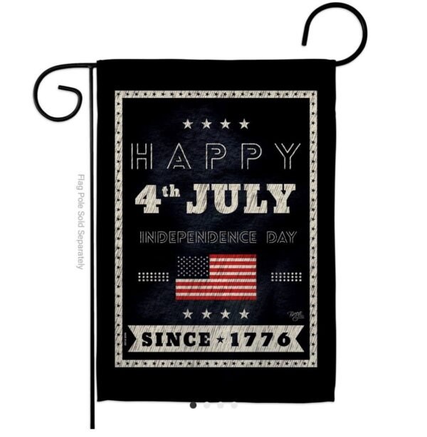 happy 4th of july garden flag