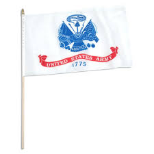 coast guard 12"x18" e poly stick flag