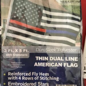thin dual line 3'x5' durasleek polyester american flag