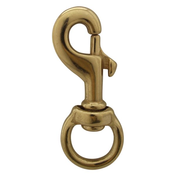 flag snap 3 3/4" solid brass swivel